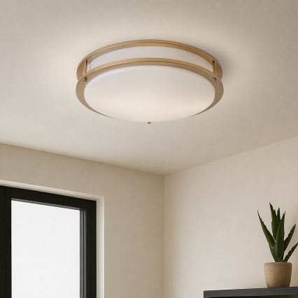 Brilagi - Φωτιστικό οροφής ELARO 4xE27/40W/230V Ø 41 cm χρυσό