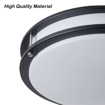 Brilagi - Φωτιστικό οροφής ELARO 4xE27/40W/230V, διάμ. 41 cm, μαύρο