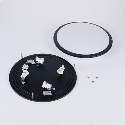 Brilagi - Φωτιστικό οροφής ELARO 4xE27/40W/230V, διάμ. 41 cm, μαύρο