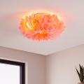 Brilagi - Φωτιστικό οροφής FEATHER 3xE27/40W/230V διάμ. 40 cm ροζ