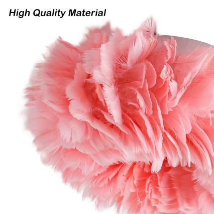 BRILAGI - Φωτιστικό οροφής FEATHER 3xE27/40W/230V διάμ. 40 cm ροζ