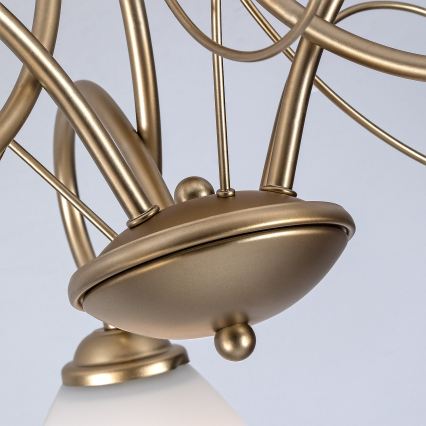 Brilagi - Φωτιστικό οροφής FRED στερεούμενο 3xE27/60W/230V Ø 59 cm χρυσό