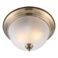 Brilagi - Φωτιστικό οροφής FRESCO 2xE27/40W/230V Ø 28 εκ. μπρούτζινο