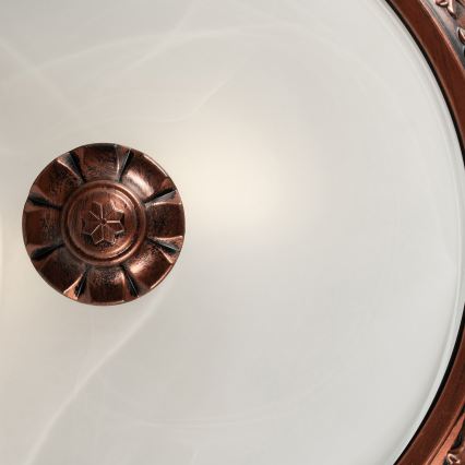Brilagi - Φωτιστικό οροφής FRESCO 2xE27/40W/230V Ø 30 cm σε απόχρωση χαλκού