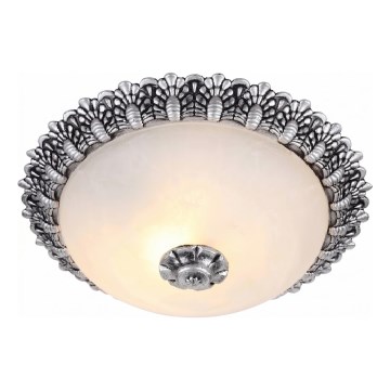 Brilagi - Φωτιστικό οροφής FRESCO 2xE27/40W/230V Ø 30 εκ. ασημί
