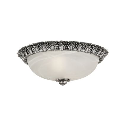 Brilagi - Φωτιστικό οροφής FRESCO 2xE27/40W/230V Ø 30 εκ. ασημί