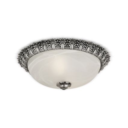 Brilagi - Φωτιστικό οροφής FRESCO 2xE27/40W/230V Ø 30 εκ. ασημί