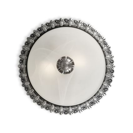 Brilagi - Φωτιστικό οροφής FRESCO 2xE27/40W/230V Ø 30 εκ. ασημί