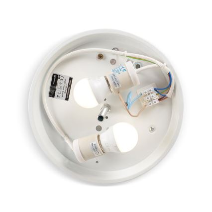 Brilagi - Φωτιστικό οροφής FRESCO 2xE27/40W/230V Ø 30 εκ. ασημί