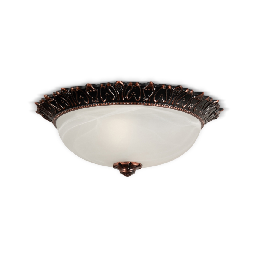 Brilagi - Φωτιστικό οροφής FRESCO 2xE27/40W/230V Ø 30 εκ. μπρονζέ