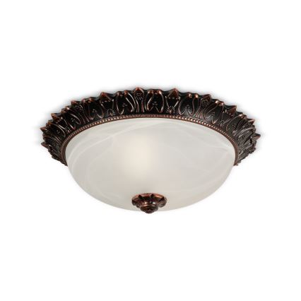 Brilagi - Φωτιστικό οροφής FRESCO 2xE27/40W/230V Ø 30 εκ. μπρονζέ