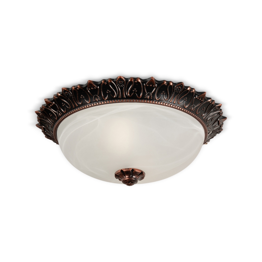 Brilagi - Φωτιστικό οροφής FRESCO 2xE27/40W/230V Ø 30 εκ. μπρονζέ