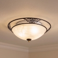 BRILAGI - Φωτιστικό οροφής FRESCO 2xE27/40W/230V Ø 43 cm καφέ
