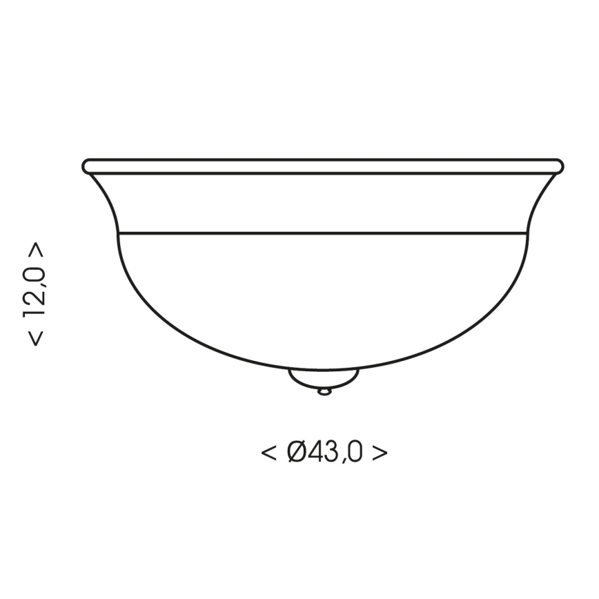 Brilagi - Φωτιστικό οροφής FRESCO 2xE27/40W/230V Ø 43 cm καφέ