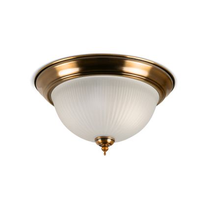 BRILAGI - Φωτιστικό οροφής FRESCO 2xE27/40W/230V διάμ. 28 cm χάλκινο