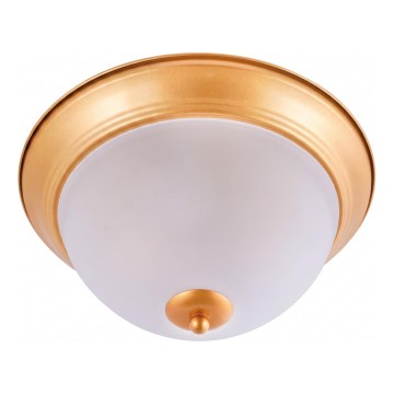 Brilagi - Φωτιστικό οροφής FRESCO 2xE27/40W/230V διάμ. 28 εκ. χρυσό
