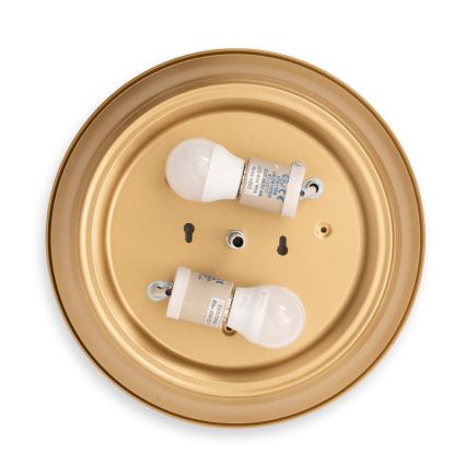 BRILAGI - Φωτιστικό οροφής FRESCO 2xE27/40W/230V διάμ. 28 εκ. χρυσό