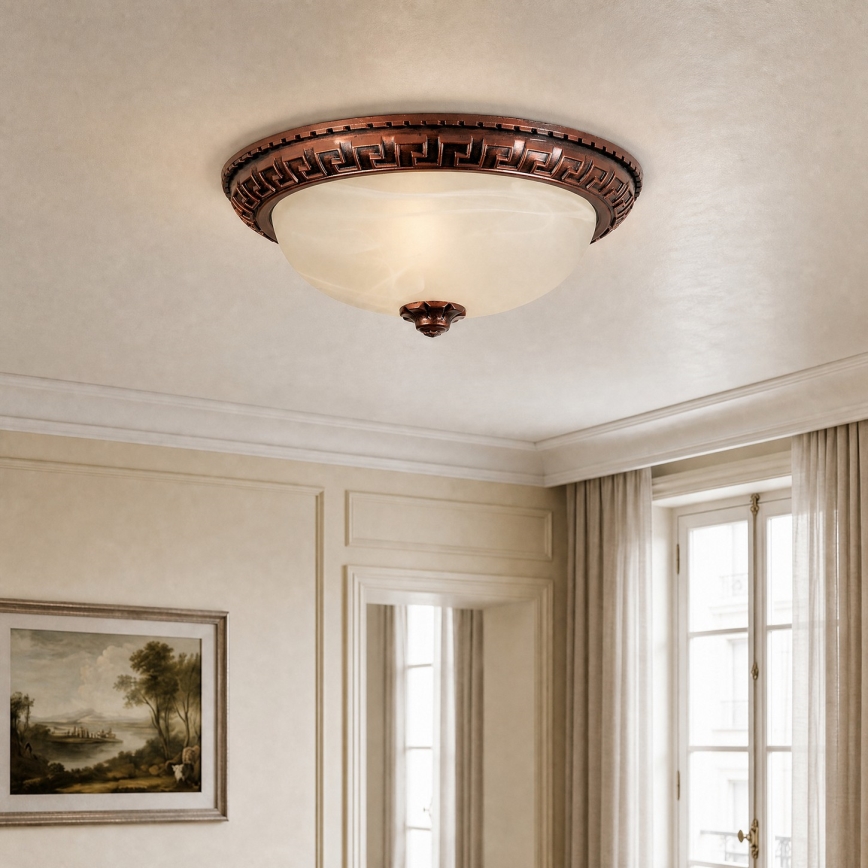 Brilagi - Φωτιστικό οροφής FRESCO 2xE27/40W/230V διάμ. 30 εκ. χάλκινο