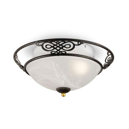 BRILAGI - Φωτιστικό οροφής FRESCO 3xE27/40W/230V Ø 48 εκ. καφέ