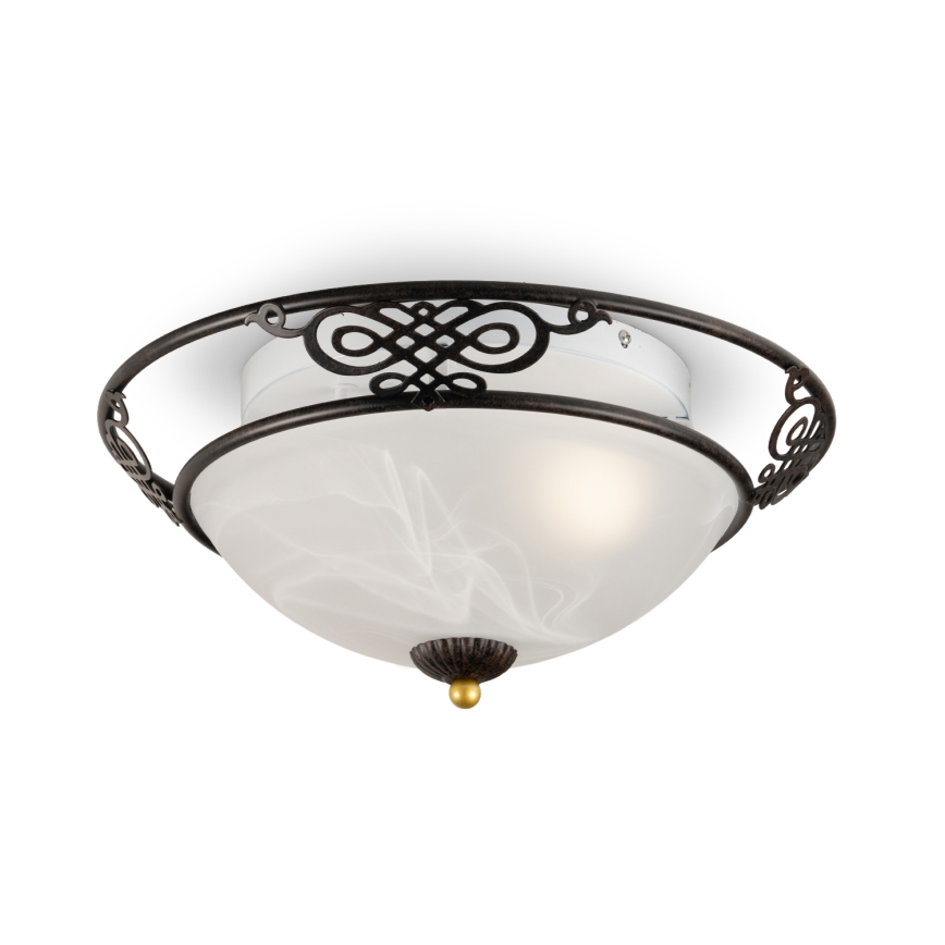 BRILAGI - Φωτιστικό οροφής FRESCO 3xE27/40W/230V Ø 48 εκ. καφέ