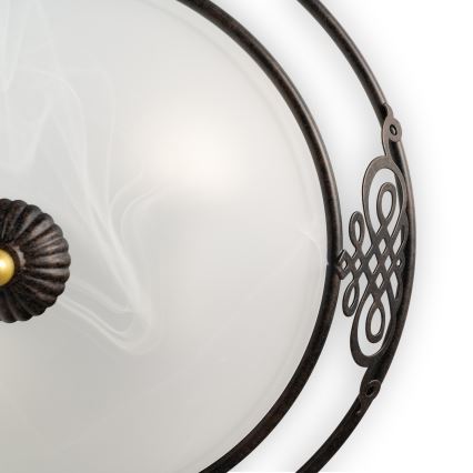 BRILAGI - Φωτιστικό οροφής FRESCO 3xE27/40W/230V Ø 48 εκ. καφέ