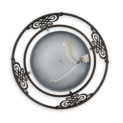 BRILAGI - Φωτιστικό οροφής FRESCO 3xE27/40W/230V Ø 48 εκ. καφέ
