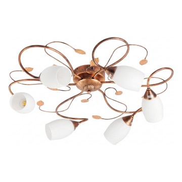 Brilagi - Φωτιστικό οροφής GRACE 6xE27/40W/230V Ø 79 cm πατίνα/χάλκινο