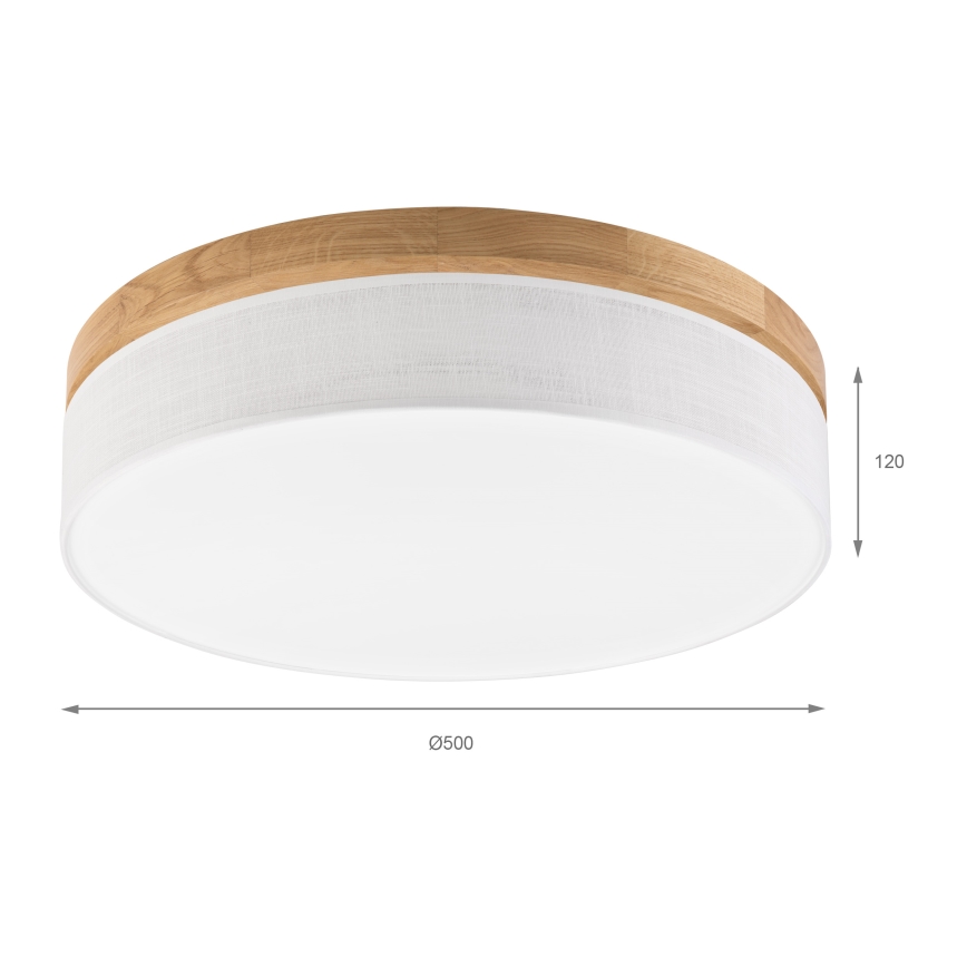 Brilagi - Φωτιστικό οροφής LED BELLADONNA LED/36W/230V Ø 50 cm λευκό/δρυς
