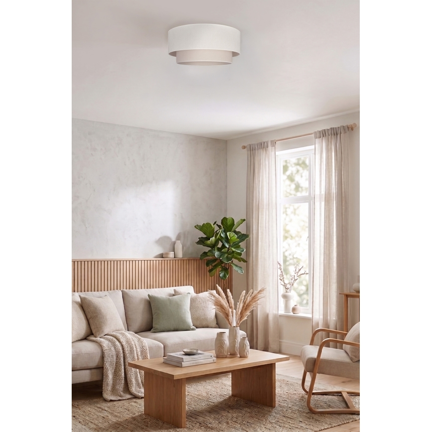 Brilagi - Φωτιστικό οροφής LED BOHO ECO 1xE27/10W/230V Ø 40 cm κρεμ