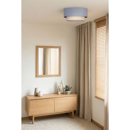 Brilagi - Φωτιστικό οροφής LED BOHO ECO 1xE27/10W/230V Ø 40 εκ. μπλε/κρεμ