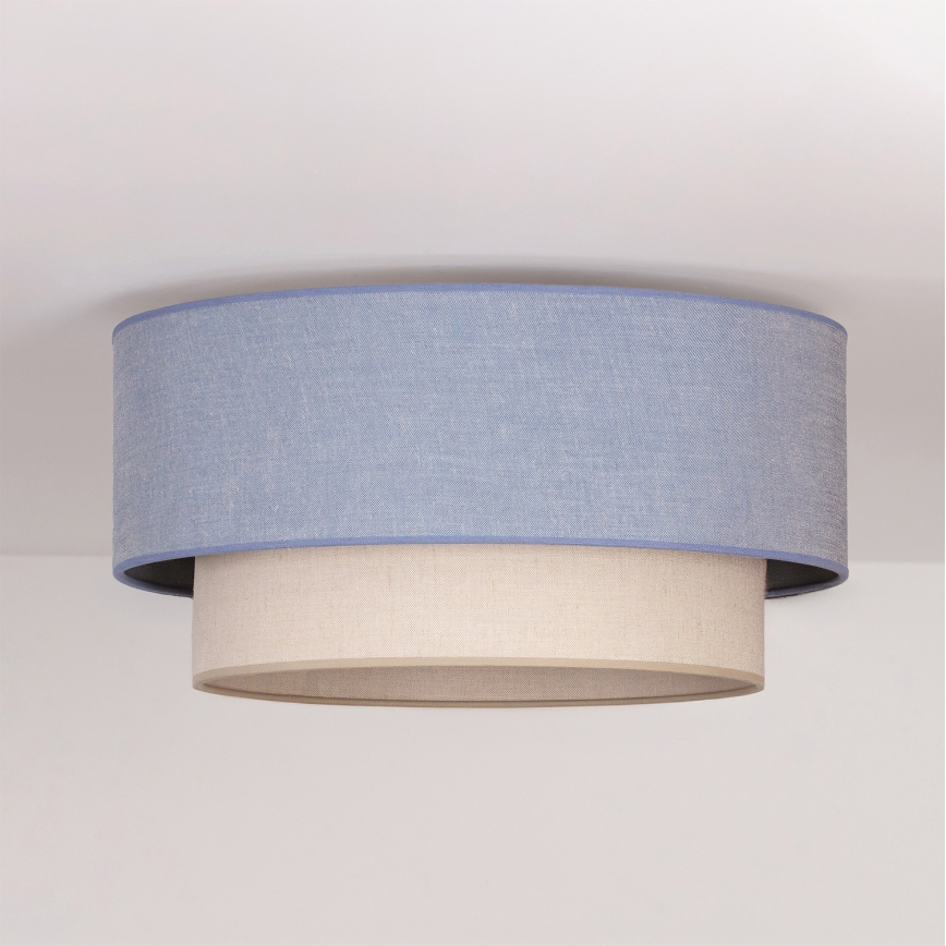 Brilagi - Φωτιστικό οροφής LED BOHO ECO 1xE27/10W/230V Ø 40 εκ. μπλε/κρεμ