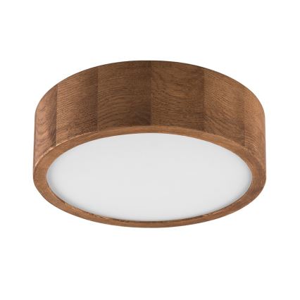 Brilagi - Φωτιστικό οροφής LED CARVALHO 1xE27/15W/230V σε απόχρωση δρυς/κερασιά, διάμ. 27 εκ.
