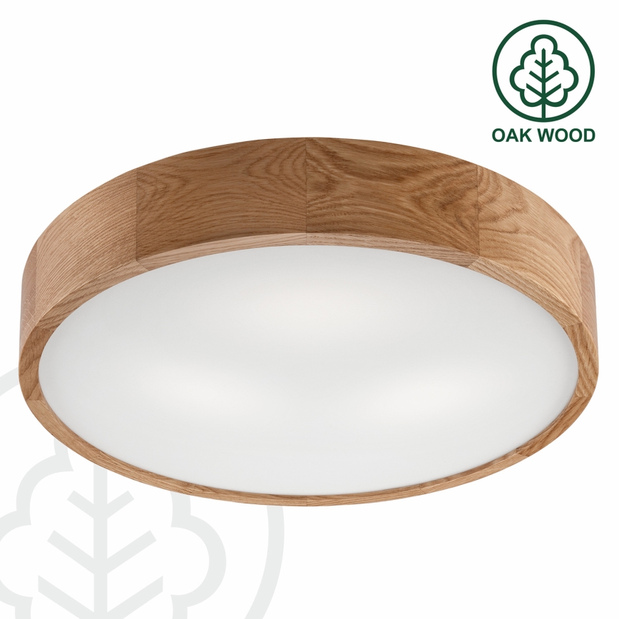 Brilagi - Φωτιστικό οροφής LED CARVALHO 3xE27/15W/230V δρυς διάμ. 47,5 εκ.