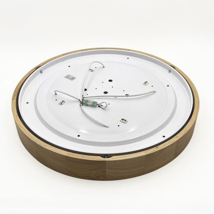 Brilagi - Φωτιστικό οροφής LED CARVALHO 4xE27/60W/230V σε φινίρισμα δρυός, διάμ. 57,5 εκ.