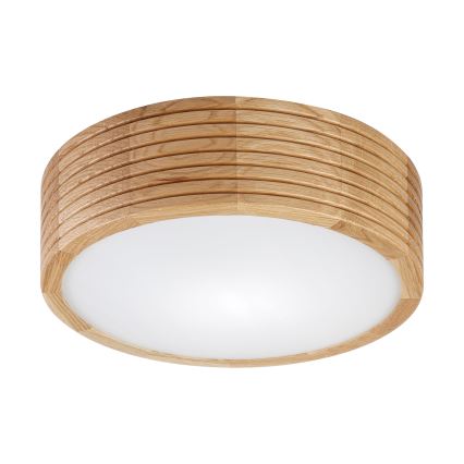Brilagi - Φωτιστικό οροφής LED CARVALHO MODERN 1xE27/60W/230V Ø 27,5 cm σε απόχρωση δρυός