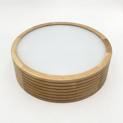 Brilagi - Φωτιστικό οροφής LED CARVALHO MODERN 1xE27/60W/230V Ø 27,5 cm σε απόχρωση δρυός