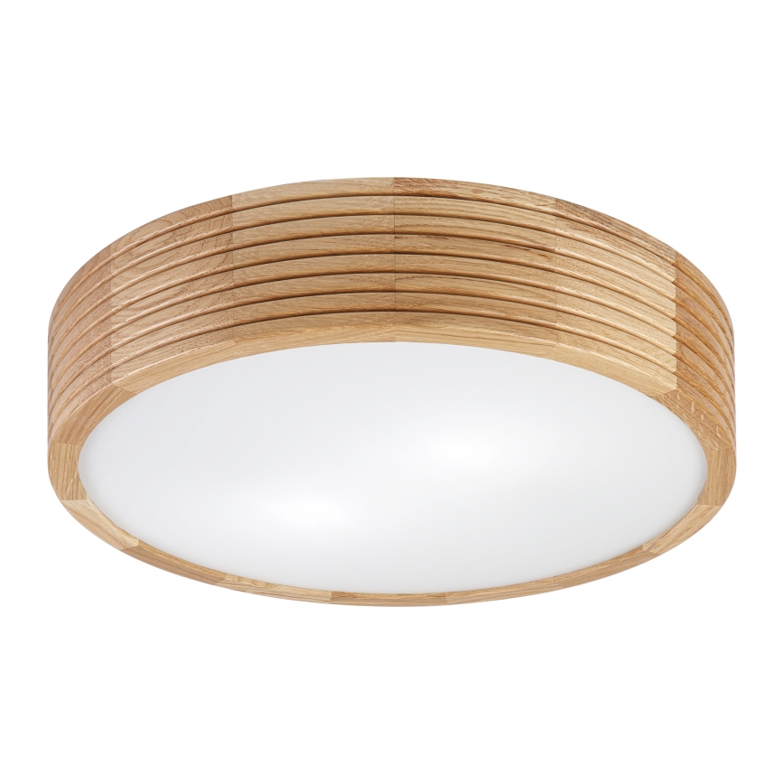 Brilagi - Φωτιστικό οροφής LED CARVALHO MODERN 2xE27/60W/230V διάμ. 37,5 cm δρυς