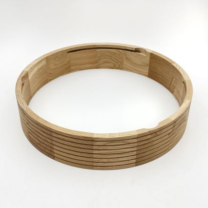 Brilagi - Φωτιστικό οροφής LED CARVALHO MODERN 2xE27/60W/230V διάμ. 37,5 cm δρυς
