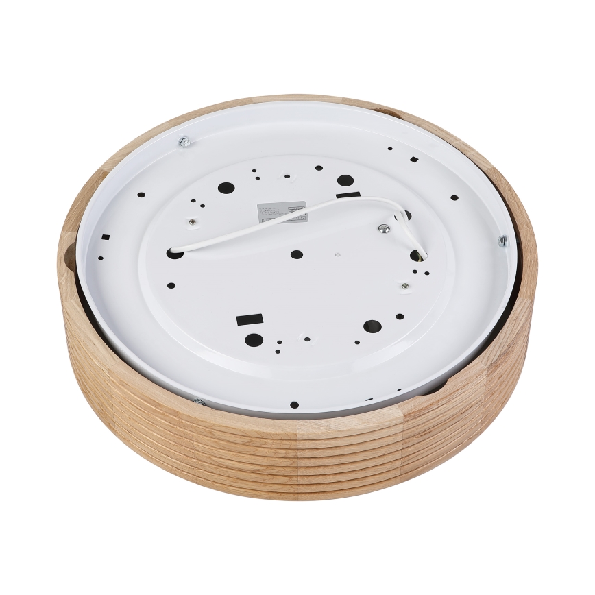 Brilagi - Φωτιστικό οροφής LED CARVALHO MODERN 2xE27/60W/230V διάμ. 37,5 cm δρυς
