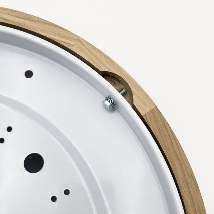 Brilagi - Φωτιστικό οροφής LED CARVALHO MODERN 2xE27/60W/230V διάμ. 37,5 cm δρυς