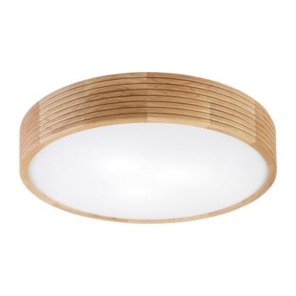 Brilagi - Φωτιστικό οροφής LED CARVALHO MODERN 3xE27/60W/230V, Ø 47,5 εκ., σε απόχρωση δρυός