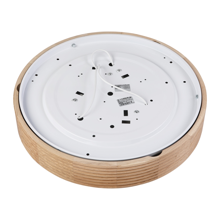Brilagi - Φωτιστικό οροφής LED CARVALHO MODERN 3xE27/60W/230V, Ø 47,5 εκ., σε απόχρωση δρυός