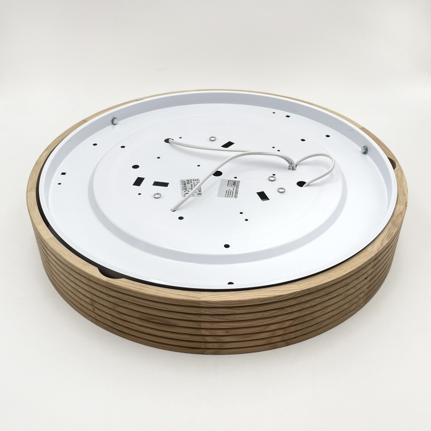 Brilagi - Φωτιστικό οροφής LED CARVALHO MODERN 3xE27/60W/230V, Ø 47,5 εκ., σε απόχρωση δρυός