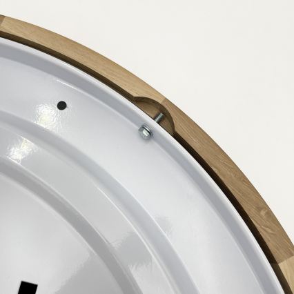 Brilagi - Φωτιστικό οροφής LED CARVALHO MODERN 3xE27/60W/230V, Ø 47,5 εκ., σε απόχρωση δρυός