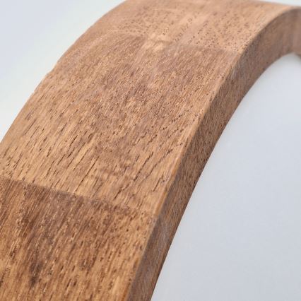 Brilagi - Φωτιστικό οροφής LED CARVALHO SLIM 1xE27/60W/230V δρυς κερασιά διάμετρος 27 cm