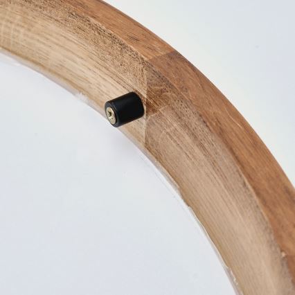 Brilagi - Φωτιστικό οροφής LED CARVALHO SLIM 1xE27/60W/230V δρυς κερασιά διάμετρος 27 cm