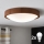 Brilagi - Φωτιστικό οροφής LED CARVALHO SLIM 2xE27/15W/230V, απόχρωση δρυός-κερασιάς, Ø 37 εκ.