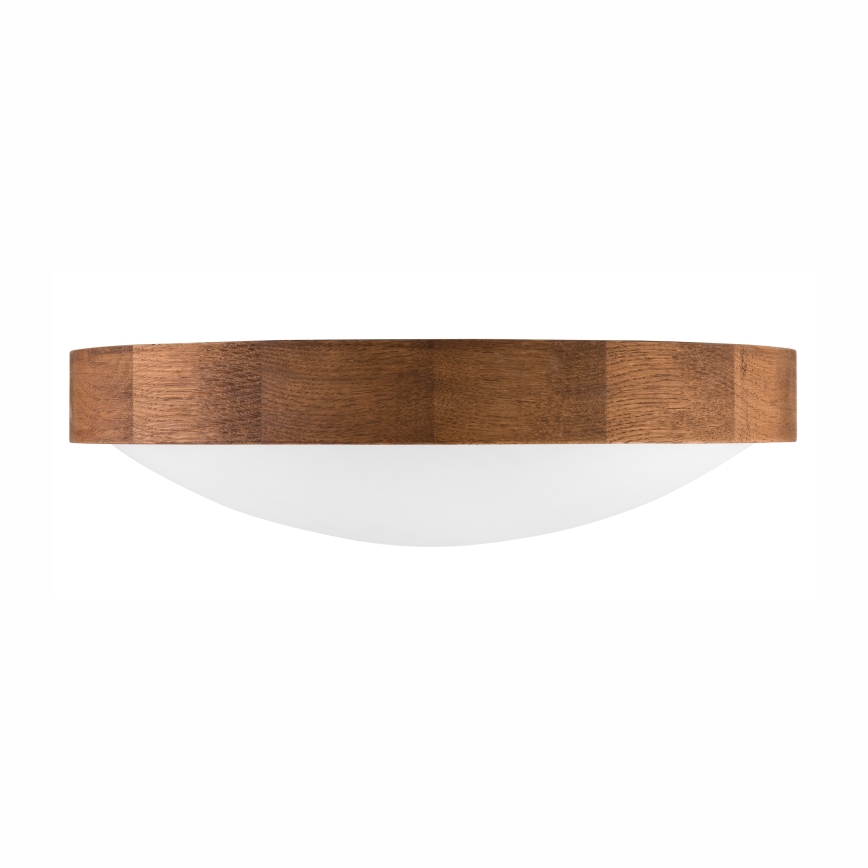 Brilagi - Φωτιστικό οροφής LED CARVALHO SLIM 2xE27/15W/230V, απόχρωση δρυός-κερασιάς, Ø 37 εκ.