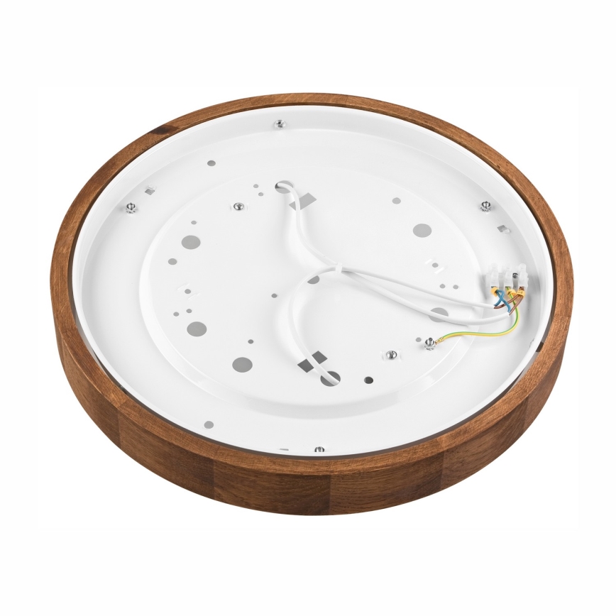 Brilagi - Φωτιστικό οροφής LED CARVALHO SLIM 2xE27/15W/230V, απόχρωση δρυός-κερασιάς, Ø 37 εκ.