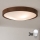 Brilagi - Φωτιστικό οροφής LED CARVALHO SLIM 3xE27/15W/230V δρυς καρυδιά διάμ. 47 cm